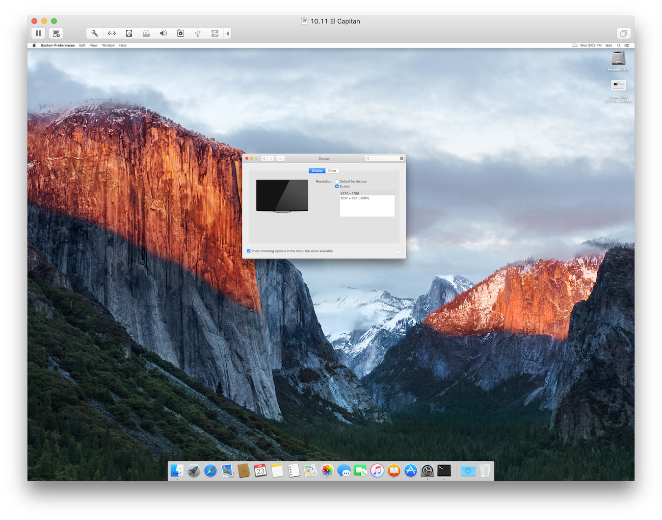 mac os x 10.11 image for vmware